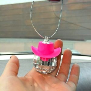Handmade cowboy disco car charm